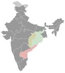 Inde • |0850/1150| • dynastie Somavamsi: carte